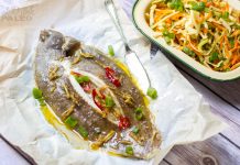 Baked Lemon Sole With Ginger & Chilli Sauce