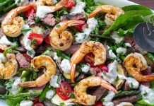 Surf & Turf Salad (Paleo, Whole30, Gluten-free)