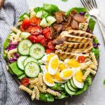 Balsamic Chicken Cobb Salad with Pasta