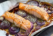 Orange Teriyaki Baked Salmon